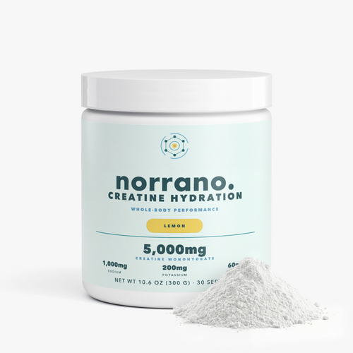 NORRANO Creatine Hydration Lemon tub with powder